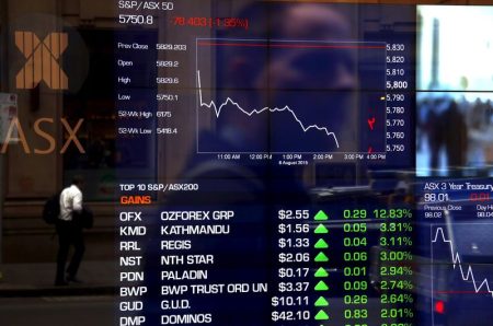 Australia stocks lower at close of trade; S&P/ASX 200 down 0.27%