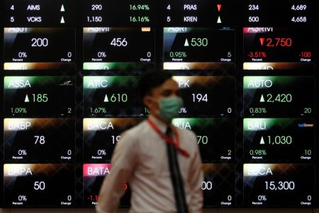 Indonesia stocks lower at close of trade; IDX Composite Index down 1.07%