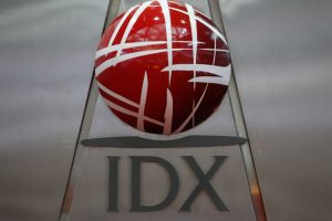 Indonesia stocks lower at close of trade; IDX Composite Index down 1.75%